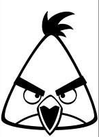 kolorowanka Angry Birds i Bad Piggies z gry dla dzieci, obrazek do wydrukowania i  do pokolorowania numer  29